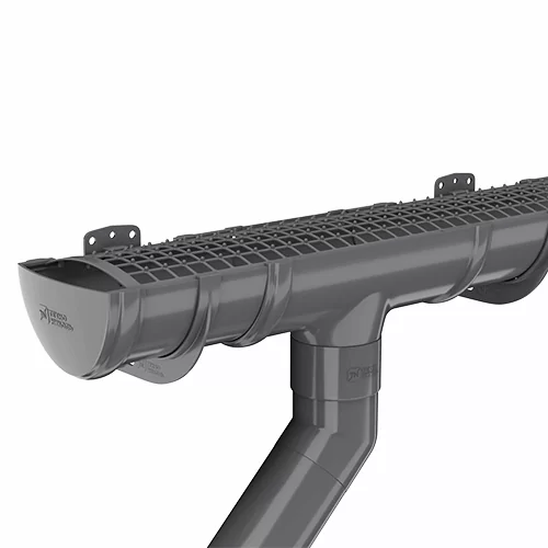 Колено трубы 135°, Технониколь пвх , стандарт Ø 82 мм, цвет: серый