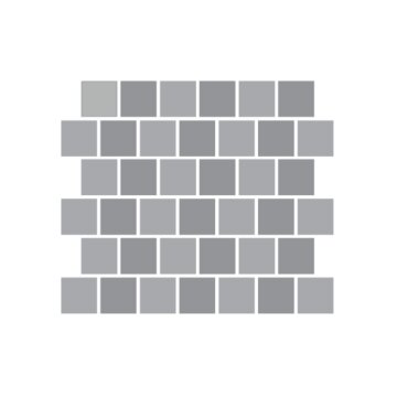 Тротуарная плитка SteinRus Квадрат большой 60 мм 200х200 мм, цвет: серый