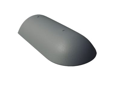 Начальная хребтовая черепица Braas Франкфурт, цвет: графит