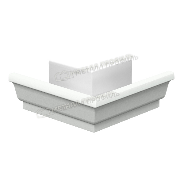 Угол желоба наружный, Металл Профиль Бюджет, Ø120х86 мм, RAL 9003