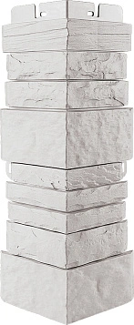 Угол фасадный Альта Профиль, Шотландия ЭКО, 450х160 мм цвет: белый