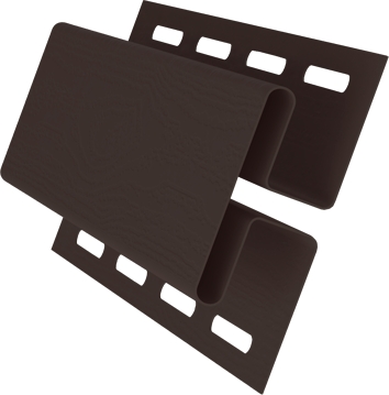 H-профиль пвх, Grand Line, L=3000 мм серия Classic Standart, цвет: коричневый