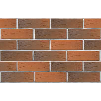 Кирпич облицовочный керамический ЛСР, 1НФ пустотелый, цвет: красный Флэш, рустик, М175, 250х120х65 мм