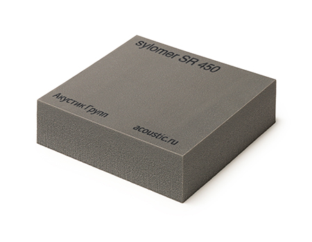 Sylomer SR 450, лист 25х800х1500 мм, серый