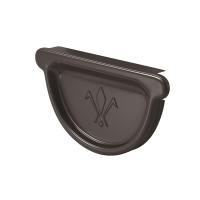 Заглушка желоба универсальная Aquasystem Премиум Ø125 мм, PU Matt, RAL 8017