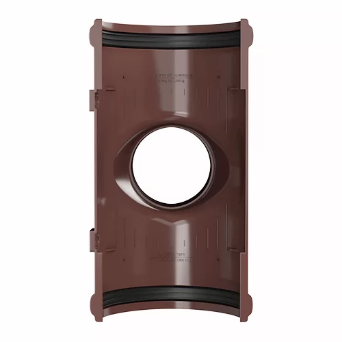 Воронка желоба Технониколь пвх, стандарт Ø 125 мм, цвет: коричневый