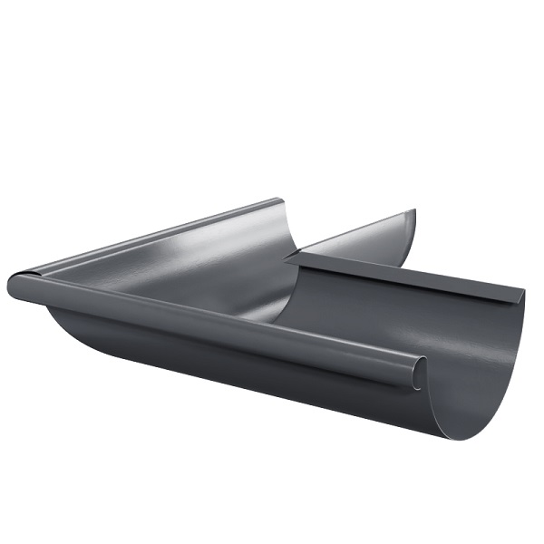 Угол желоба наружный 90°, Ø150 мм Металл Профиль Foramina, PUR, RAL 7024