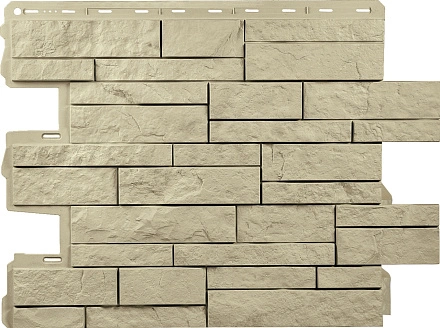 Фасадные панели Альта Профиль, Шотландия ЭКО, 800 х 590 мм цвет: песчаный