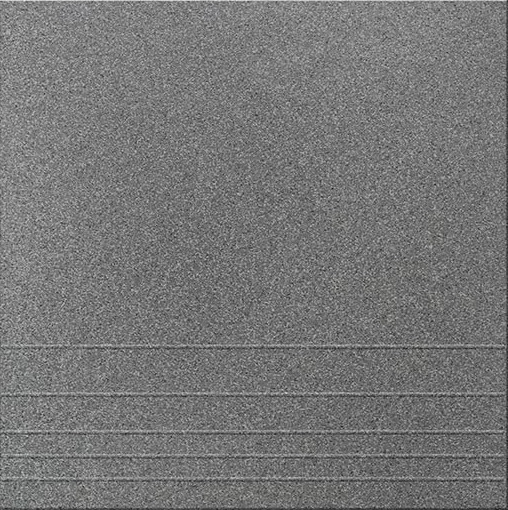 Ступени из керамогранита стандарт, соль-перец, темно-серый 300x300x8 мм