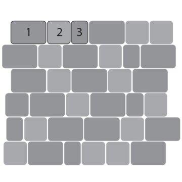 Тротуарная плитка SteinRus Инсбрук Альт 60 мм 118/178 х 88/118 мм, цвет: оникс