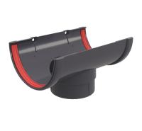 Воронка желоба пвх, Grand Line классик Ø 120/87 мм, цвет: графит