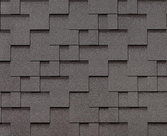 Битумная черепица RoofShield, Премиум, модерн цвет: серый с оттенением, 3 м² / уп.