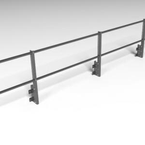 Ограждение кровельное на парапет Roofsystems Econom, H=600 мм RAL 7024, L=3000 мм