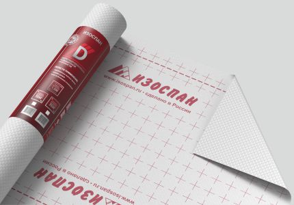 Изоспан D 100, универсальная гидро-пароизоляционная пленка, 70 м²