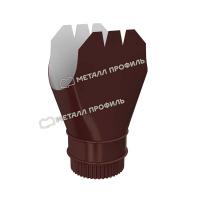 Воронка выпускная Ø185/150 мм, Металл Профиль Проект, PE, RAL 8017