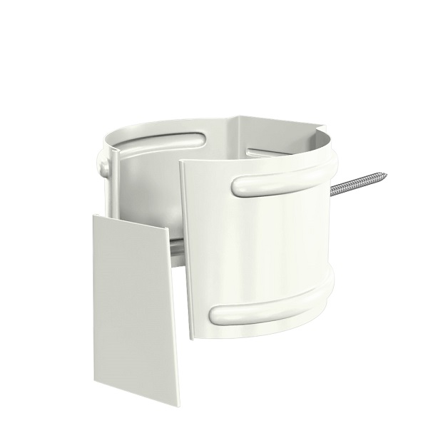 Держатель трубы на кирпич Ø100 мм Металл Профиль Foramina, PUR, RAL 9010