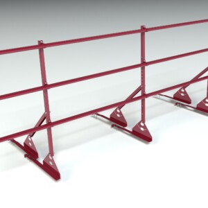 Ограждение кровельное для натуральной черепицы Roofsystems Prestige натур, H=900 мм RAL 3005, L=3000 мм