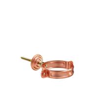 Хомут трубы с комплектом крепления, Aquasystem Элит Ø 100 мм, медь