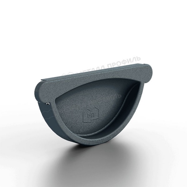 Заглушка желоба Ø100 мм, Металл Профиль Foramina Freeze, Grey