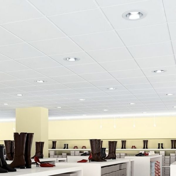 Плита потолочная Armstrong, твердое мин. волокно, 14 мм, 1200х600 мм Retail / board, гладкая, цвет: белый