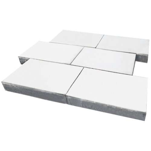 Тротуарная плитка SteinRus Парк Плейс 80 мм 600х300 мм, цвет: белый