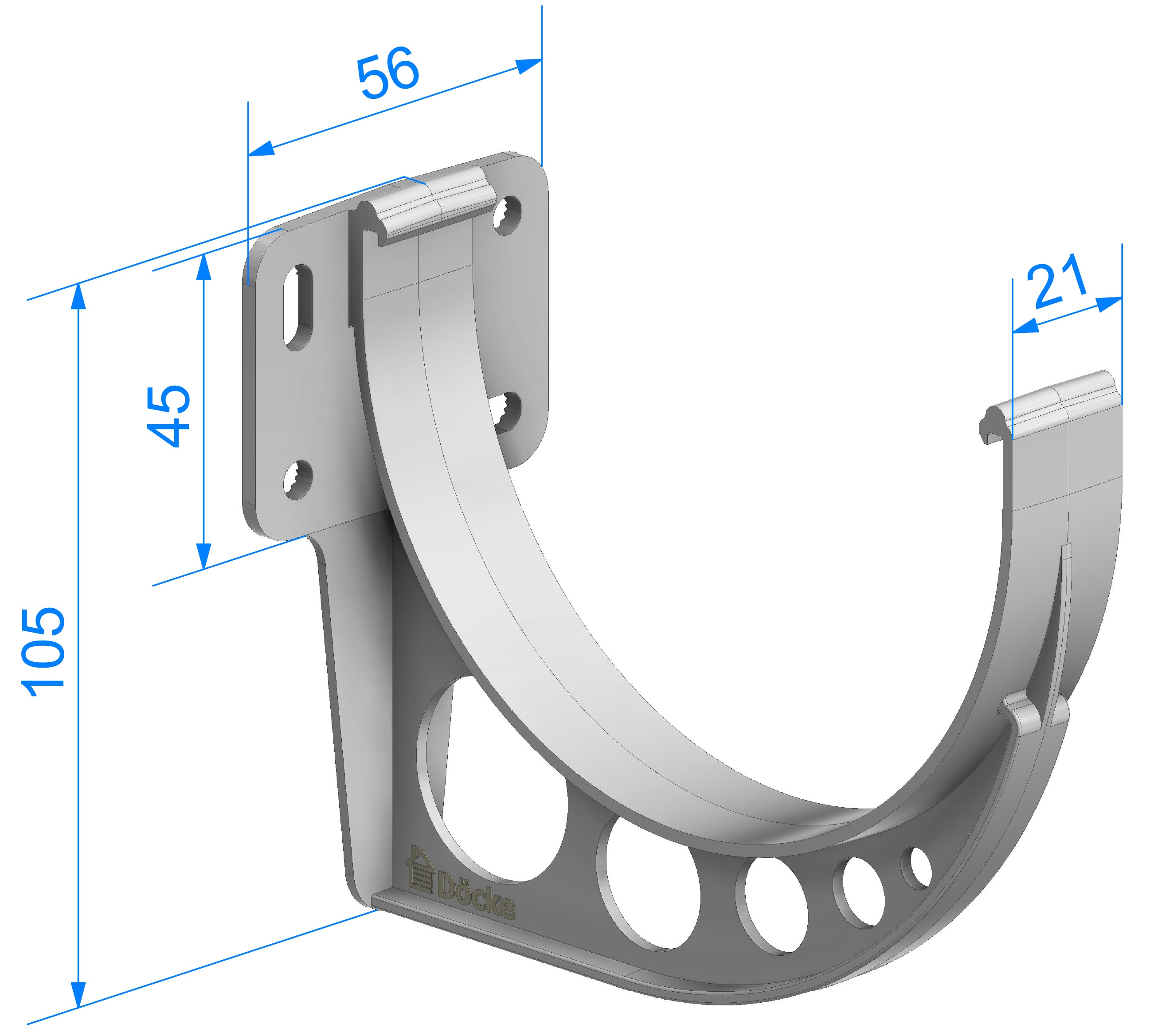 Кронштейн размеры крепления. Кронштейн Docke 120 Standart. Кронштейн желоба пластиковый Docke Premium d120 мм. Döcke Standard кронштейн желоба белый. Docke Standard кронштейн желоба 120 мм (серый 7024).