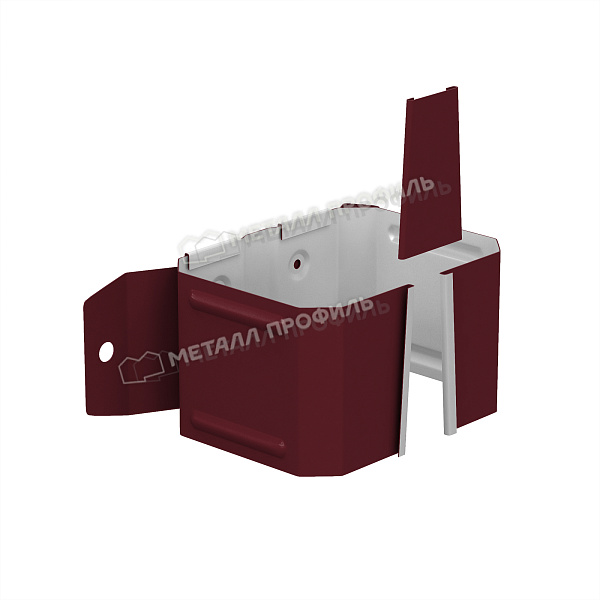 Держатель трубы на дерево, Металл Профиль Бюджет, Ø102х76 мм, RAL 3005