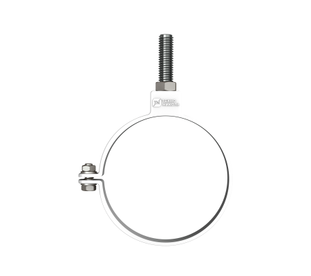 Хомут трубы, Технониколь пвх, стандарт Ø82 мм, цвет: белый