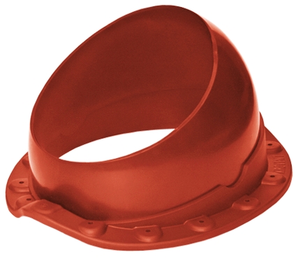 Основание для вент. трубы Krovent Base-VT Wave под монтеррей, 125/150 мм красный