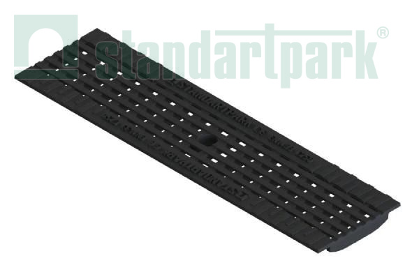Решетка водоприемная Standartpark, Basic DN100, чугунная яч., "антикаблук", кл.C, арт: 20403-Safe