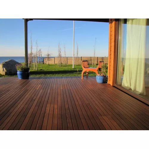 Террасная доска Термоясень 92 мм, пазы Profix2, Гладкая