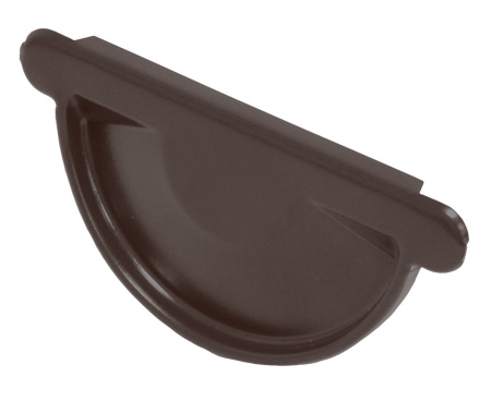 Заглушка желоба универсальная, Grand Line Ø 125 мм, PU, RAL 8017