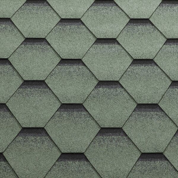 Битумная черепица, Katepal, Katrilly цвет: зелень моховая, 3 м² / уп.