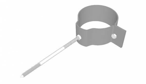 Охват гибкий со шпилькой саморезом Ø 150 мм цинк, без цвета