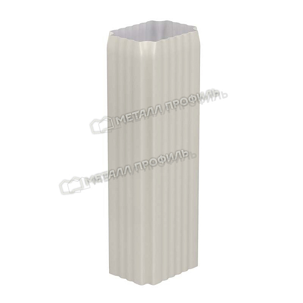 Труба водосточная, Металл Профиль Бюджет, Ø76х102 мм, L=3000 мм, RAL 9003