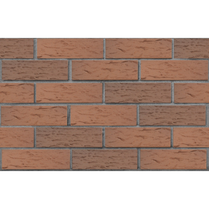Кирпич облицовочный керамический ЛСР, 1НФ пустотелый, цвет: светло-коричневый Флеш, рустик, М175, 250х120х65 мм