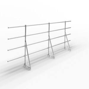 Ограждение кровельное Roofsystems Alum Next Н1200, L=3000 мм RAL 7004