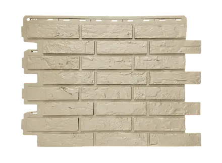 Фасадные панели Альта Профиль, Рижский кирпич ЭКО, 800 х 590 мм цвет: кремовый