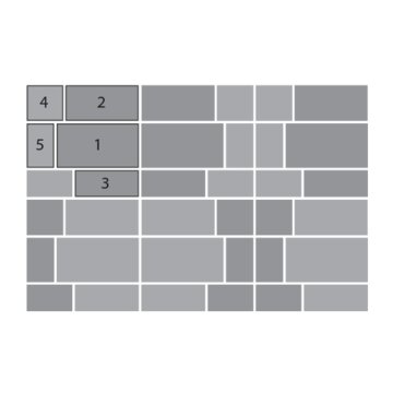 Тротуарная плитка SteinRus Инсбрук Тироль 60 мм 120/160/280/320/360 х 120/160/200 мм, цвет: тахель