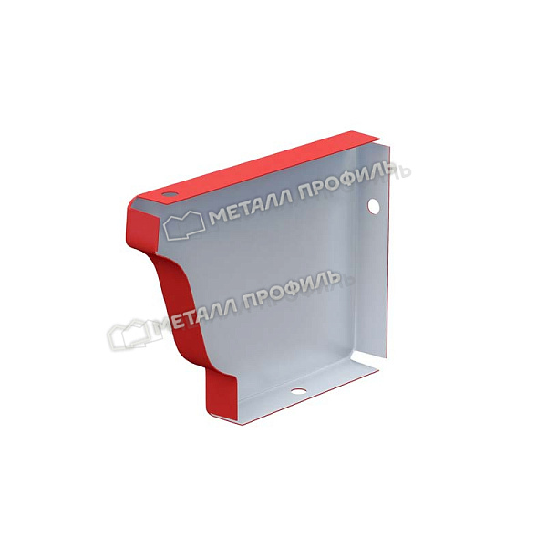 Заглушка желоба левая, Металл Профиль Бюджет, Ø120х86 мм, RAL 3011