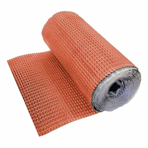 Лента для примыкания гофрированная алюминиевая Optima, 280х2500 мм, цвет: кирпичный