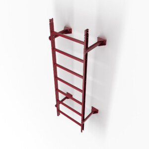 Лестница пожарная ГОСТ П 1-1, 800 мм, L= 2450 мм RAL 3005