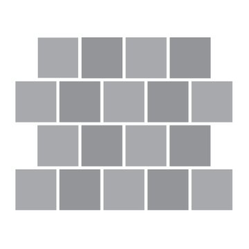 Тротуарная плитка SteinRus Валенсия 80 мм 300х300 мм, цвет: серый