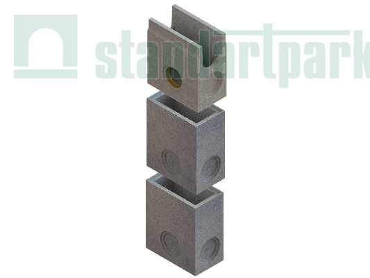 Пескоуловитель Standartpark, BetoMax Drive DN200, h600 бетонный, секционный, арт: 4580/3