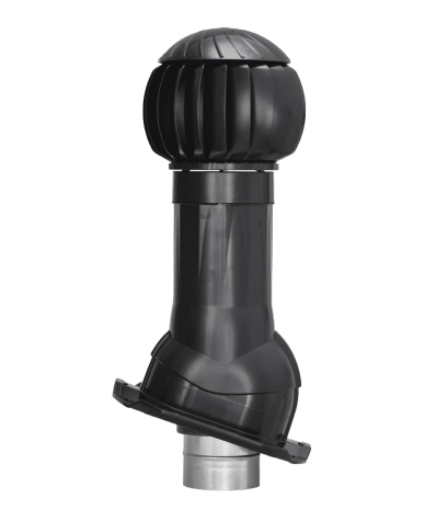 Комплект вентиляции Gervent для профлиста-21 150/ИЗ/160 мм черный