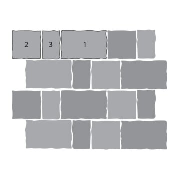 Тротуарная плитка SteinRus Старый город 60 мм 160/260 х 100/160 мм, цвет: желтый