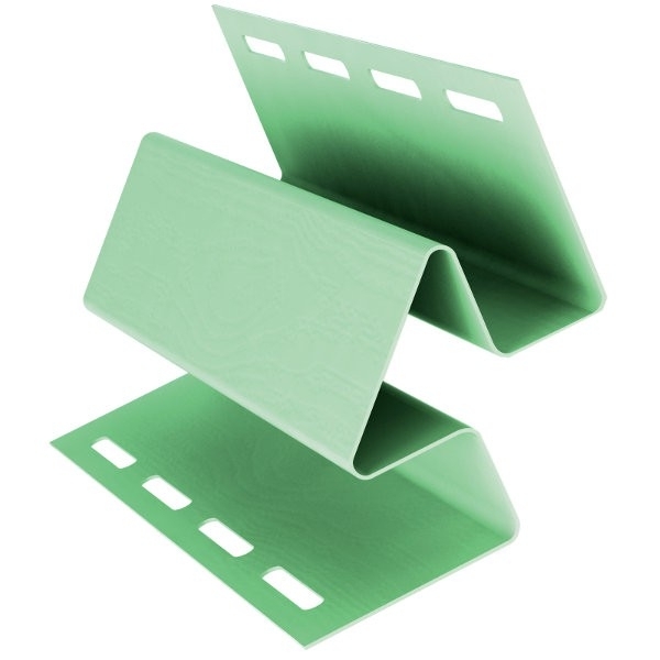 Угол внутренний пвх, Grand Line, L=3000 мм Classic Standart, цвет: салатовый