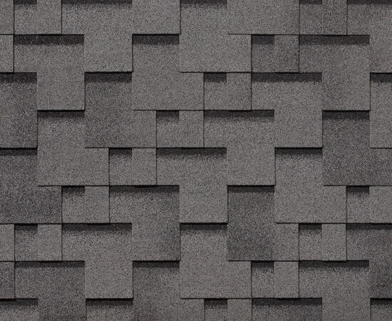 Битумная черепица RoofShield, Фемили Eco Lite, модерн цвет: серый с оттенением, 3 м² / уп.