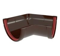 Угол желоба универсальный 135° пвх, Grand Line классик Ø 120 мм, цвет: коричневый