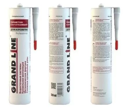 Герметик Grand Line каучуковый, Professional, прозрачный, 310 мл